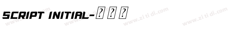 Script Initial字体转换